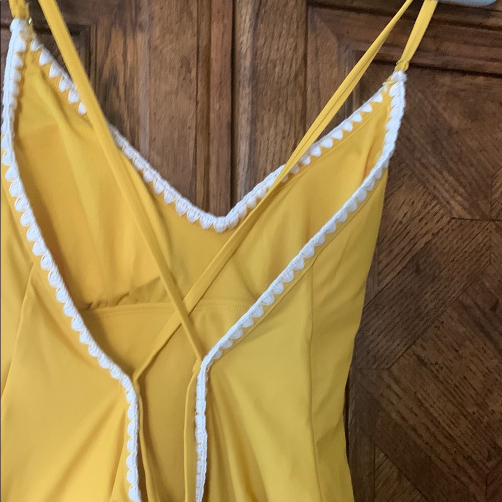 Shade & Shore Yellow One Piece Swimsuit - Picture 5 of 12